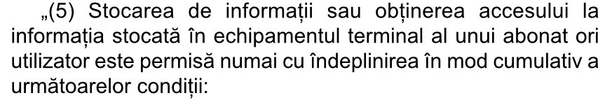OUG nr. 13/2012, care modifică Legea nr. 506/2004, art. 4 alin. (5). Monitorul Oficial nr. 277 din 26 aprilie 2012, pagina 13.