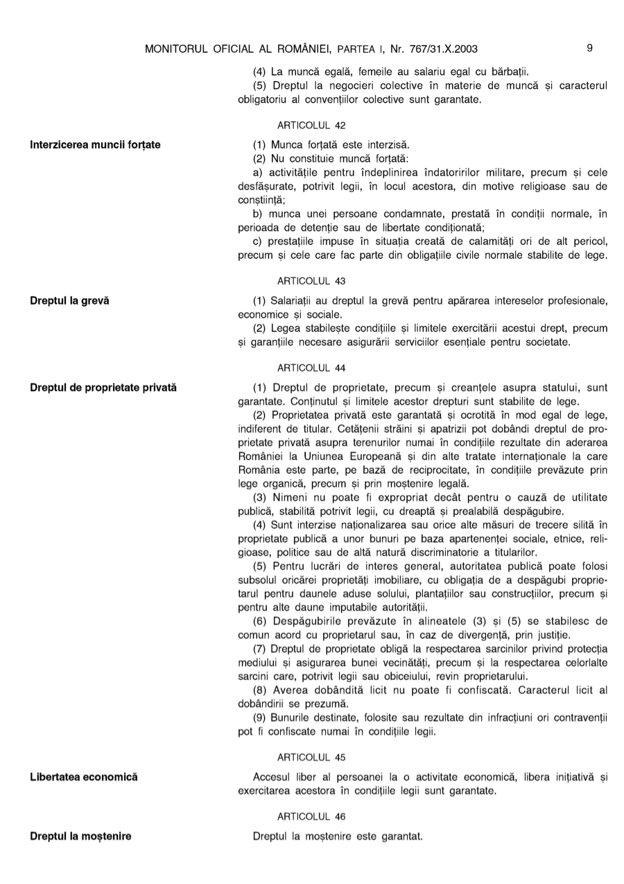 Pagina 9 din Monitorul Oficial nr. 767/2003