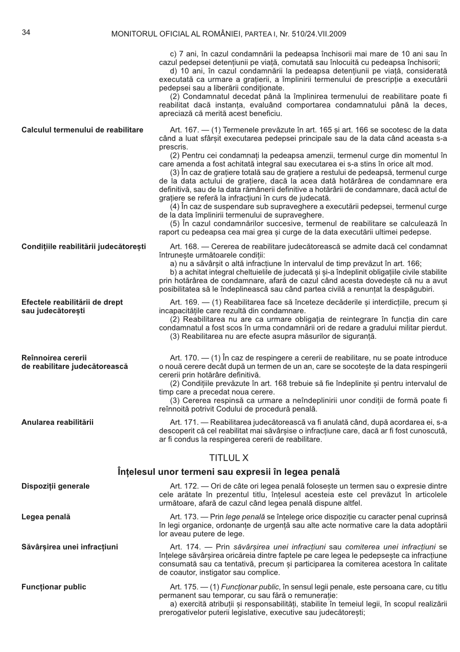 Pagina 34 din Monitorul Oficial nr. 510/2009