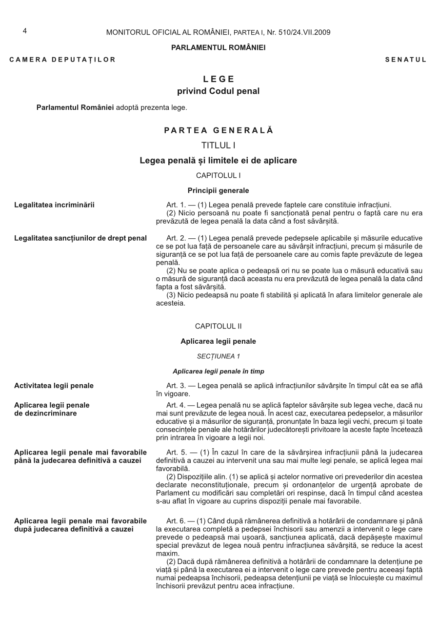 Pagina 4 din Monitorul Oficial nr. 510/2009
