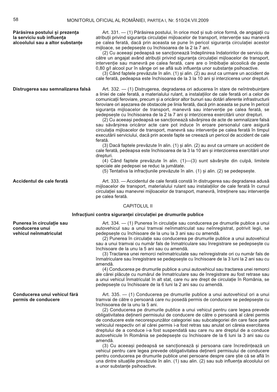 Pagina 58 din Monitorul Oficial nr. 510/2009