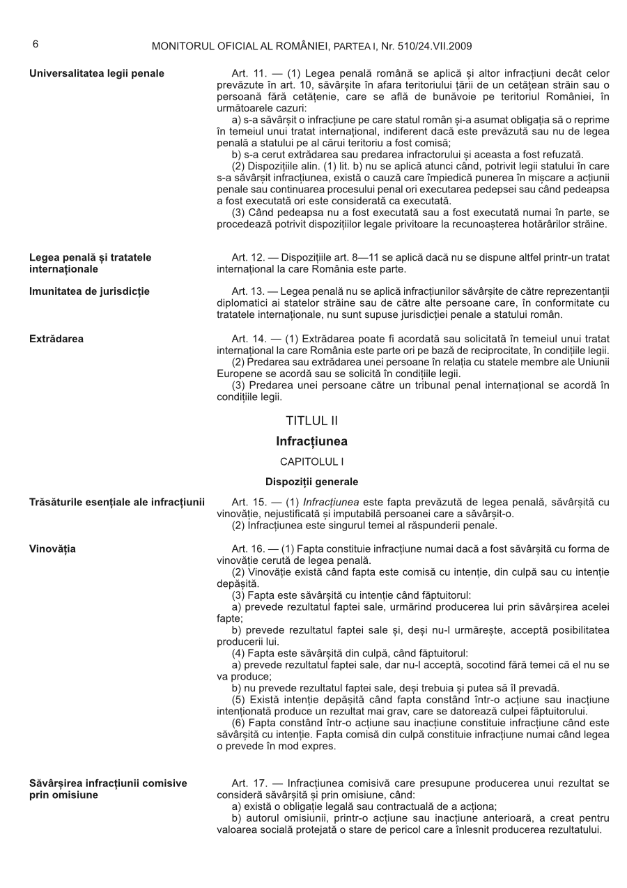 Pagina 6 din Monitorul Oficial nr. 510/2009