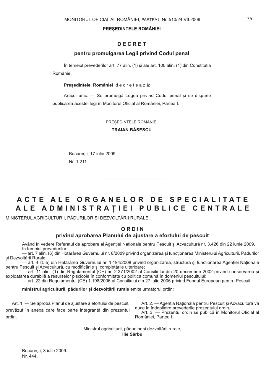 Pagina 75 din Monitorul Oficial nr. 510/2009