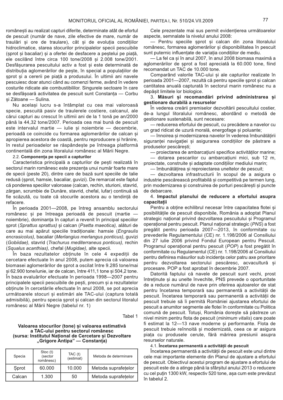 Pagina 77 din Monitorul Oficial nr. 510/2009