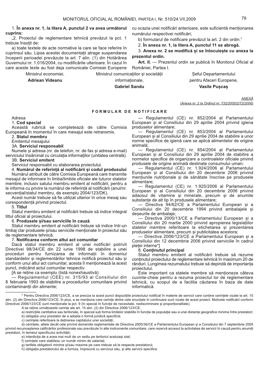 Pagina 79 din Monitorul Oficial nr. 510/2009