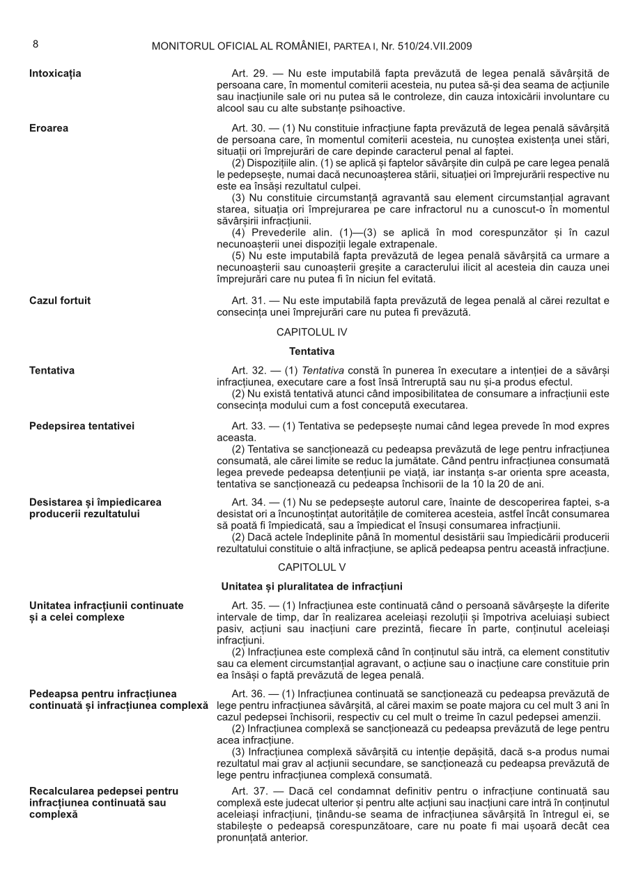 Pagina 8 din Monitorul Oficial nr. 510/2009