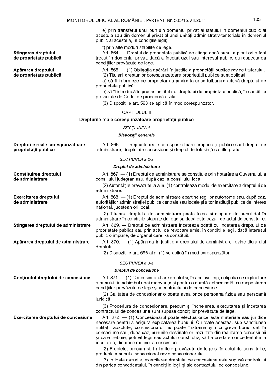 Pagina 103 din Monitorul Oficial nr. 505/2011
