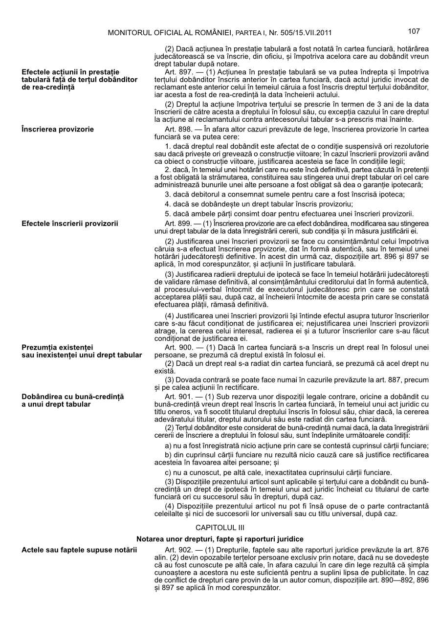 Pagina 107 din Monitorul Oficial nr. 505/2011