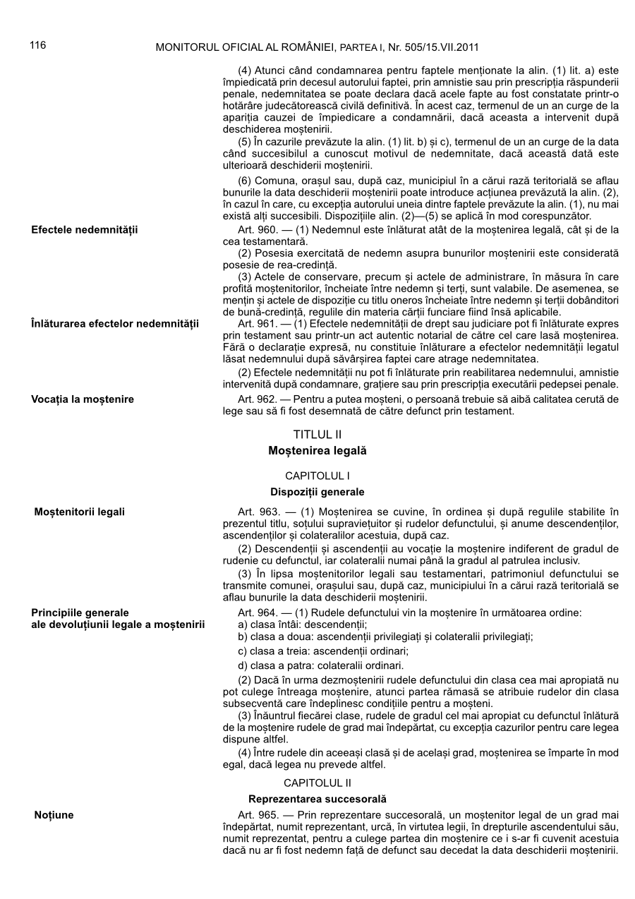Pagina 116 din Monitorul Oficial nr. 505/2011