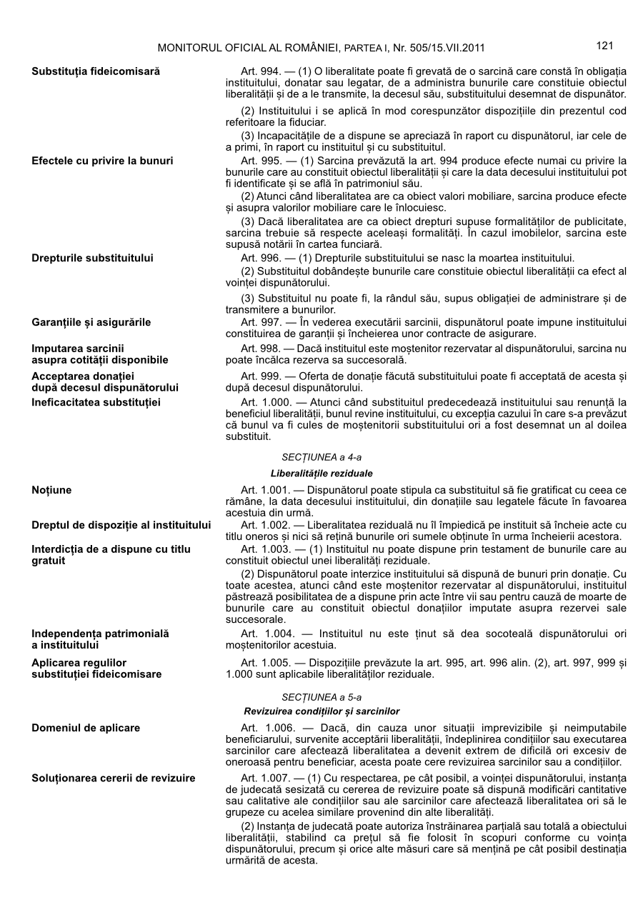 Pagina 121 din Monitorul Oficial nr. 505/2011