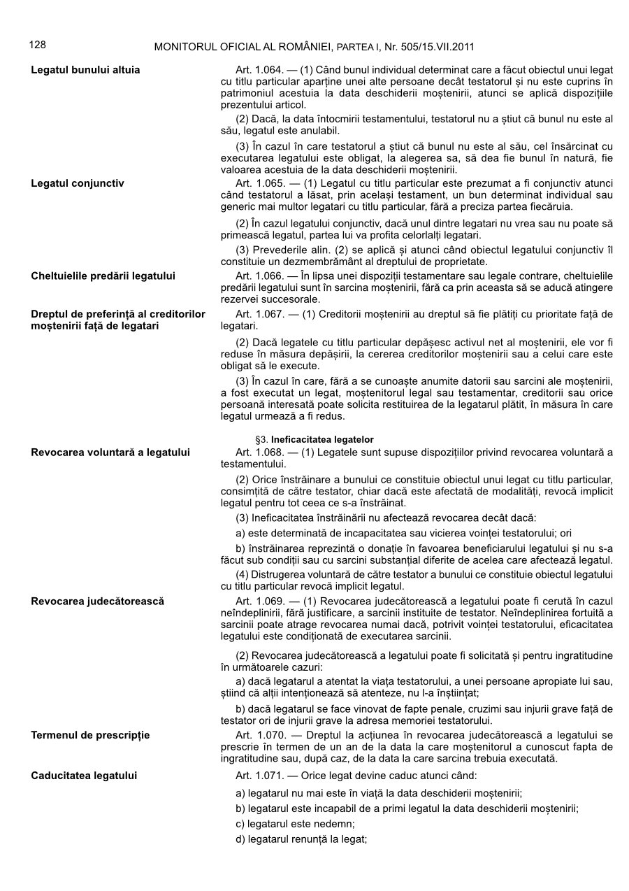 Pagina 128 din Monitorul Oficial nr. 505/2011