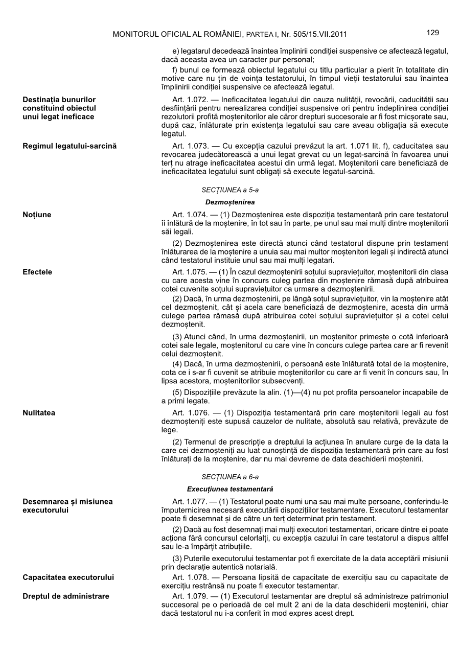 Pagina 129 din Monitorul Oficial nr. 505/2011