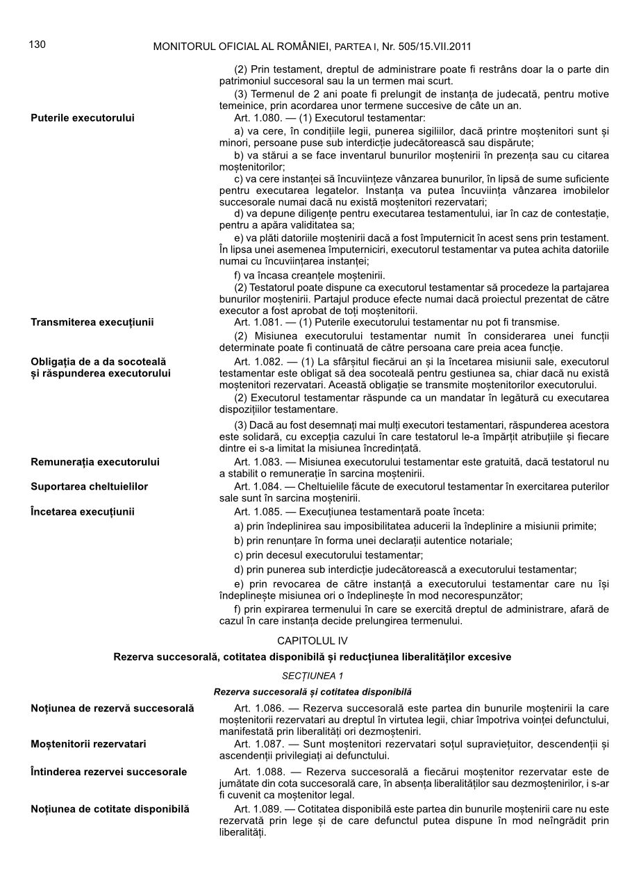 Pagina 130 din Monitorul Oficial nr. 505/2011