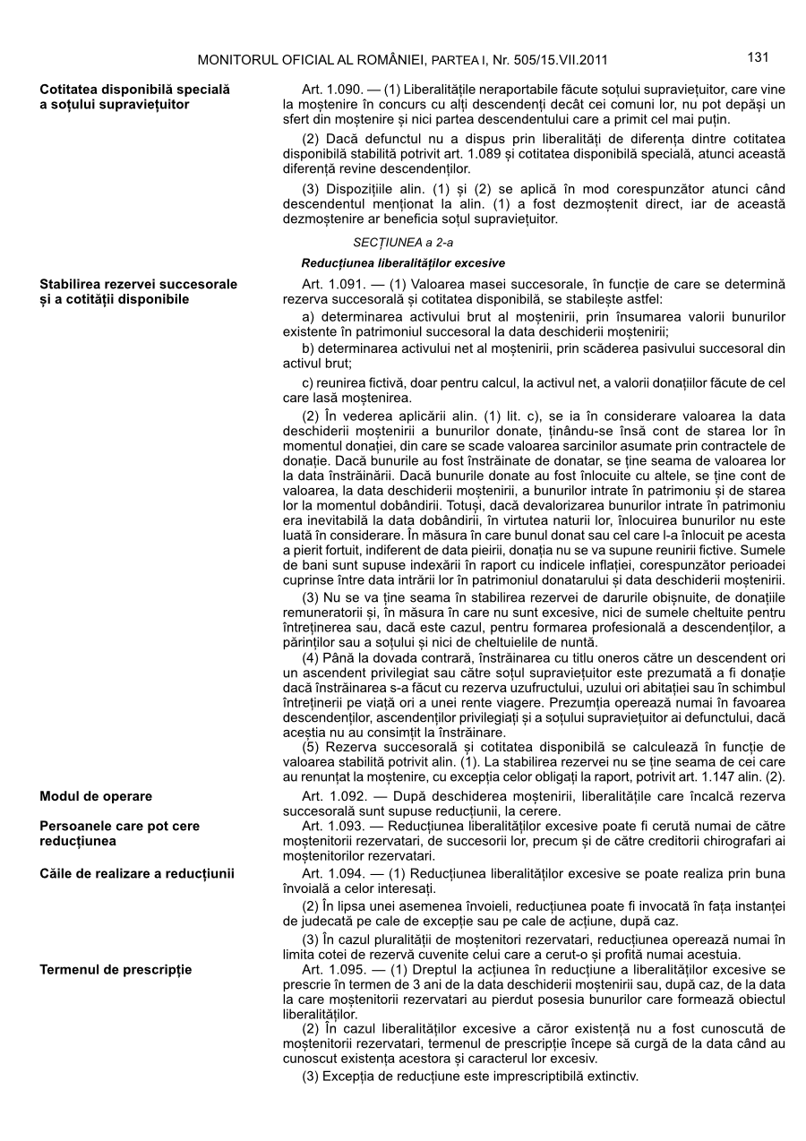Pagina 131 din Monitorul Oficial nr. 505/2011