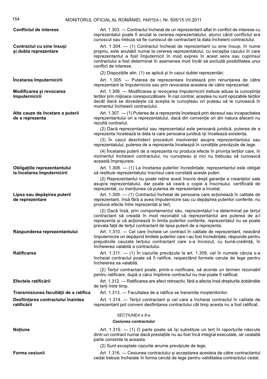 Pagina 154 din Monitorul Oficial nr. 505/2011