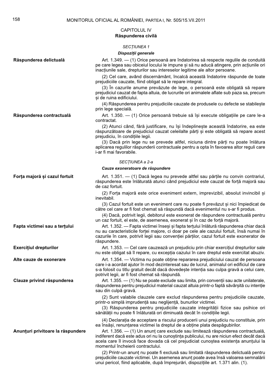 Pagina 158 din Monitorul Oficial nr. 505/2011