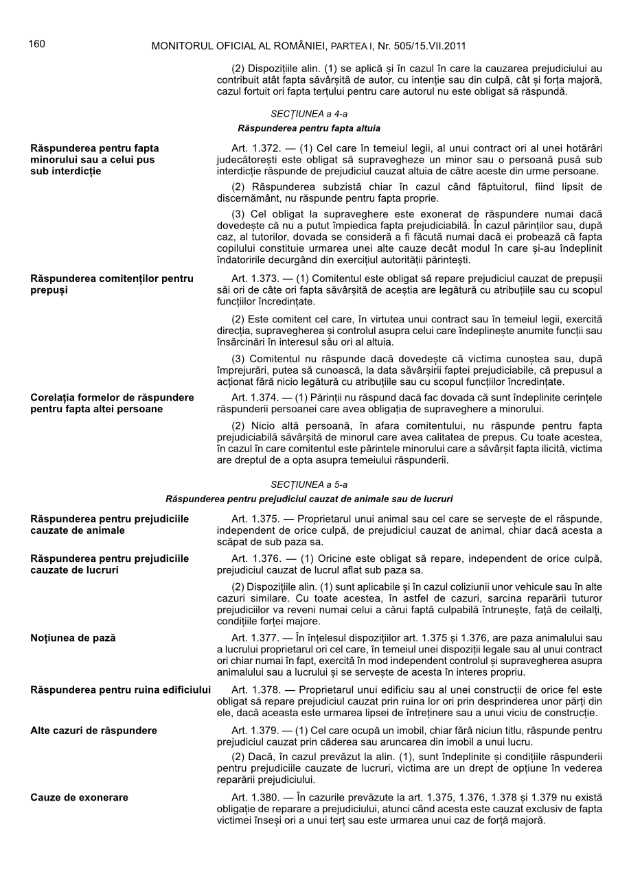 Pagina 160 din Monitorul Oficial nr. 505/2011