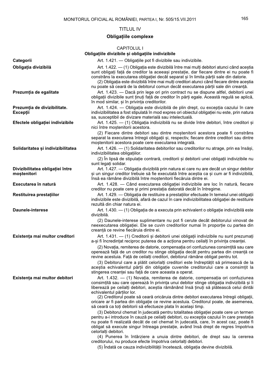 Pagina 165 din Monitorul Oficial nr. 505/2011