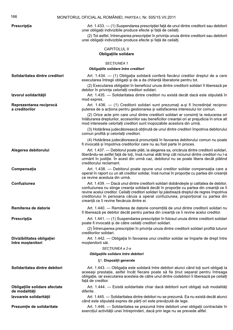 Pagina 166 din Monitorul Oficial nr. 505/2011