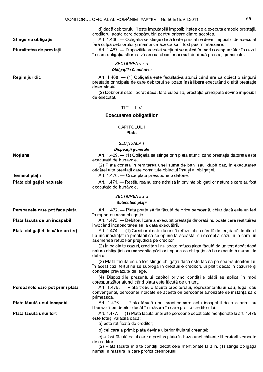 Pagina 169 din Monitorul Oficial nr. 505/2011