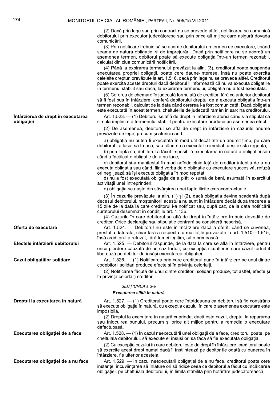 Pagina 174 din Monitorul Oficial nr. 505/2011