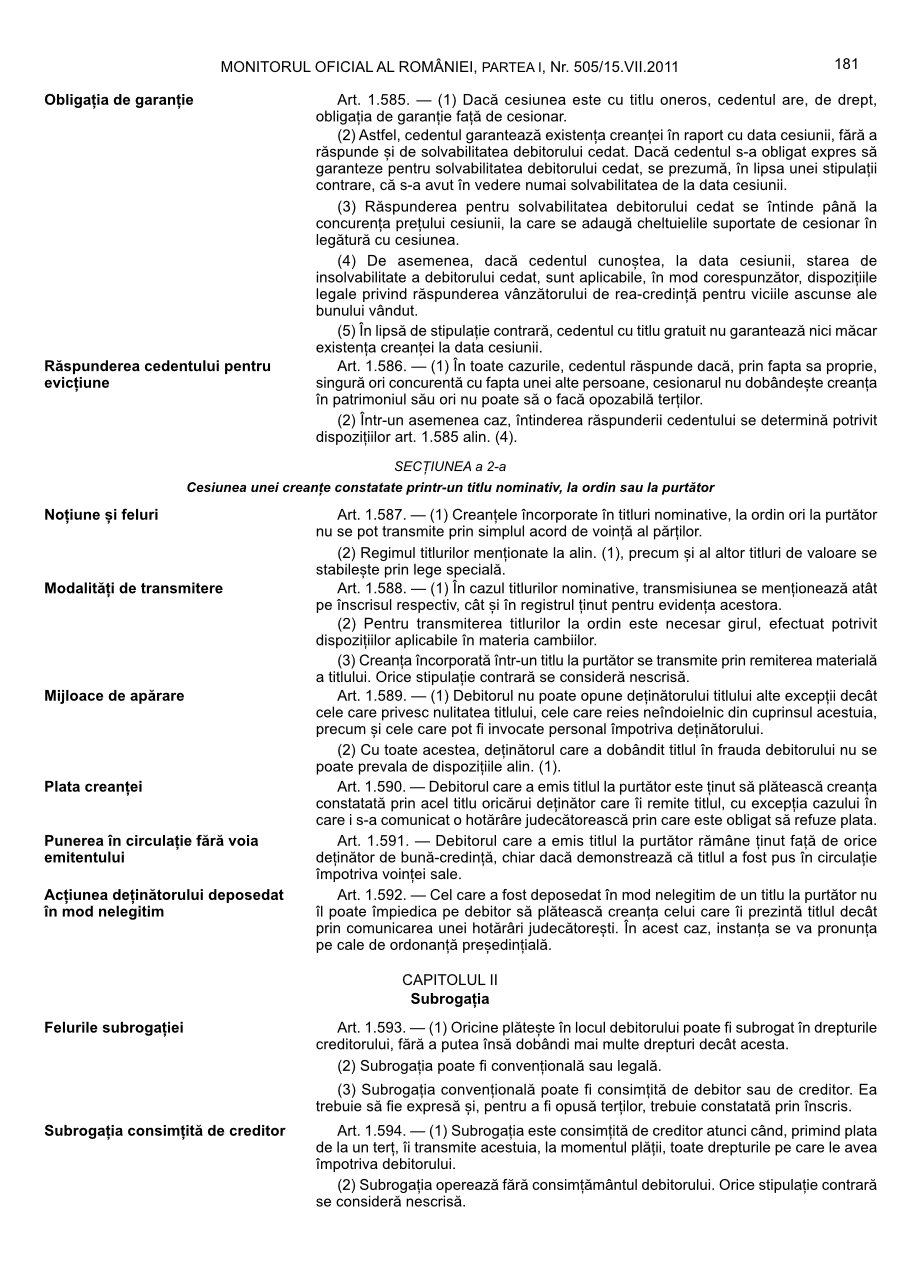 Pagina 181 din Monitorul Oficial nr. 505/2011