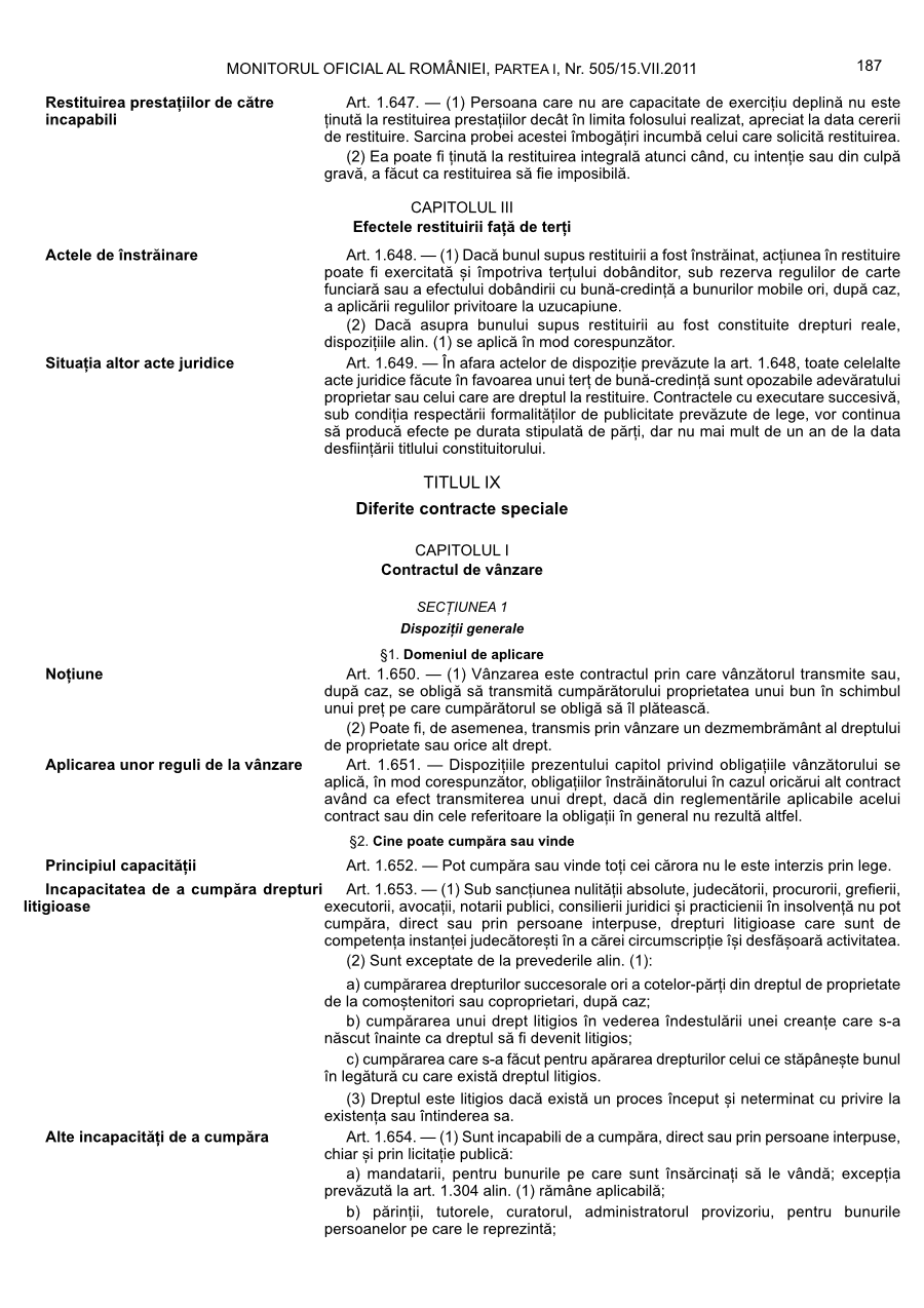 Pagina 187 din Monitorul Oficial nr. 505/2011
