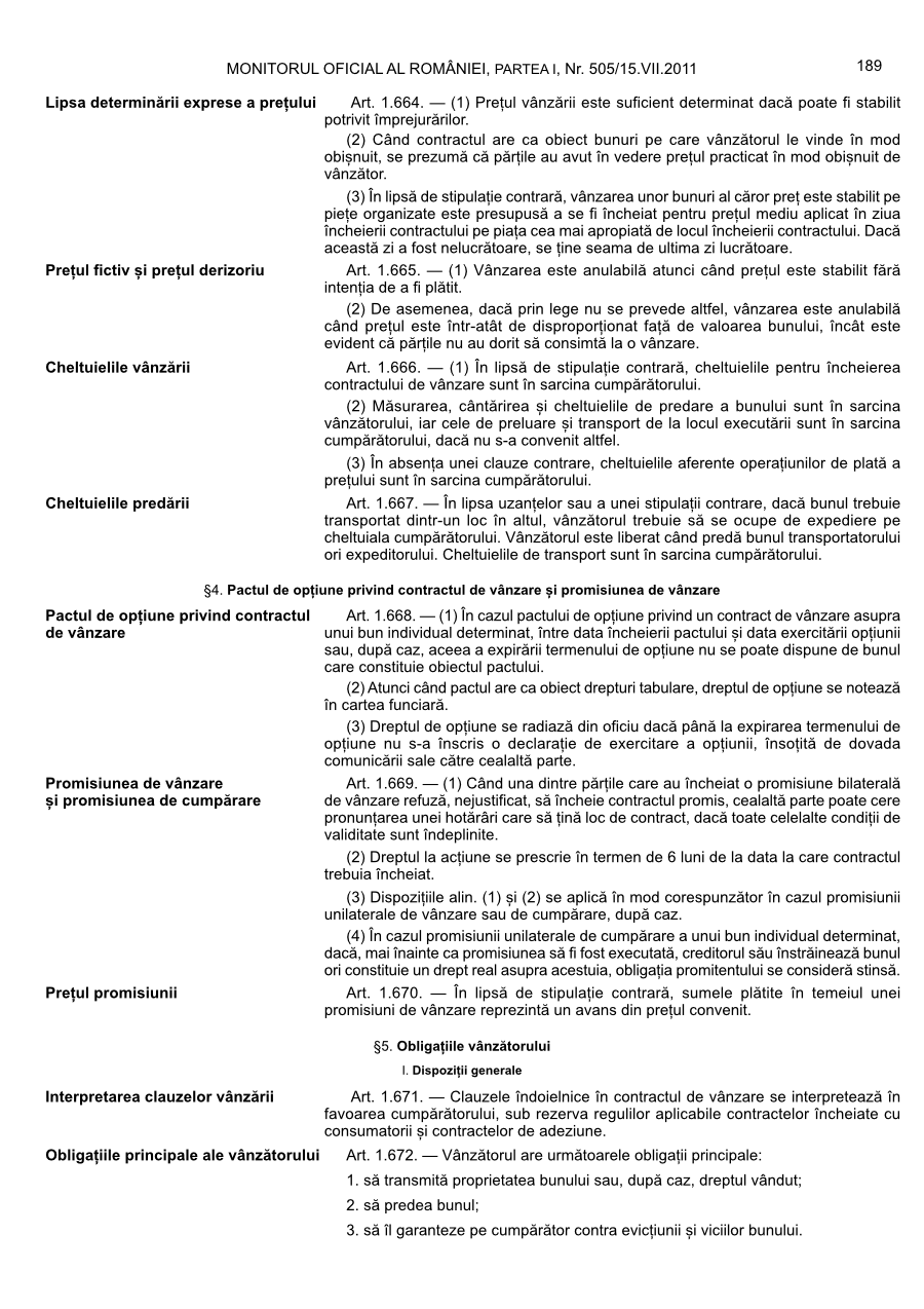 Pagina 189 din Monitorul Oficial nr. 505/2011