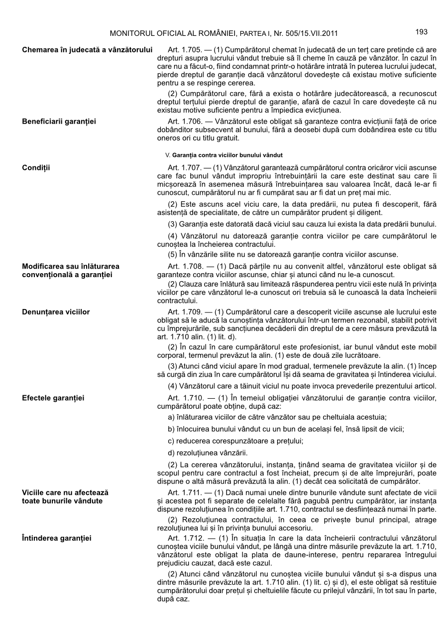 Pagina 193 din Monitorul Oficial nr. 505/2011