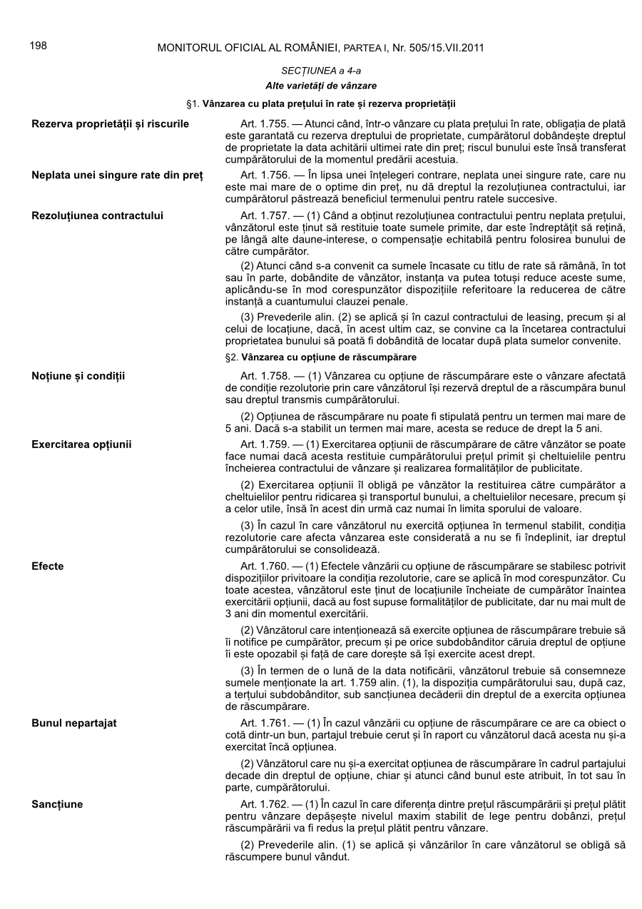 Pagina 198 din Monitorul Oficial nr. 505/2011