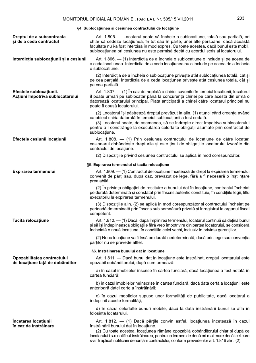 Pagina 203 din Monitorul Oficial nr. 505/2011