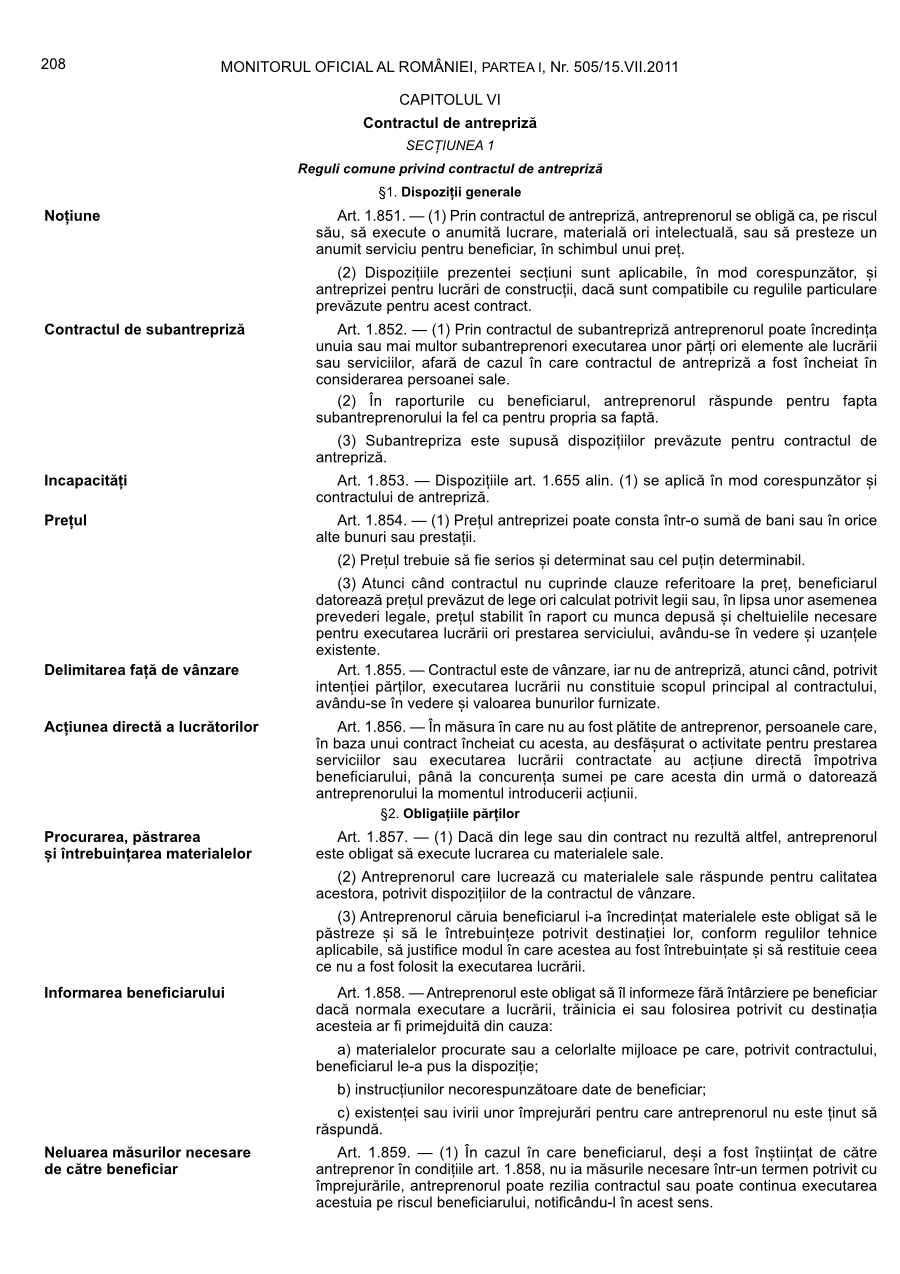 Pagina 208 din Monitorul Oficial nr. 505/2011