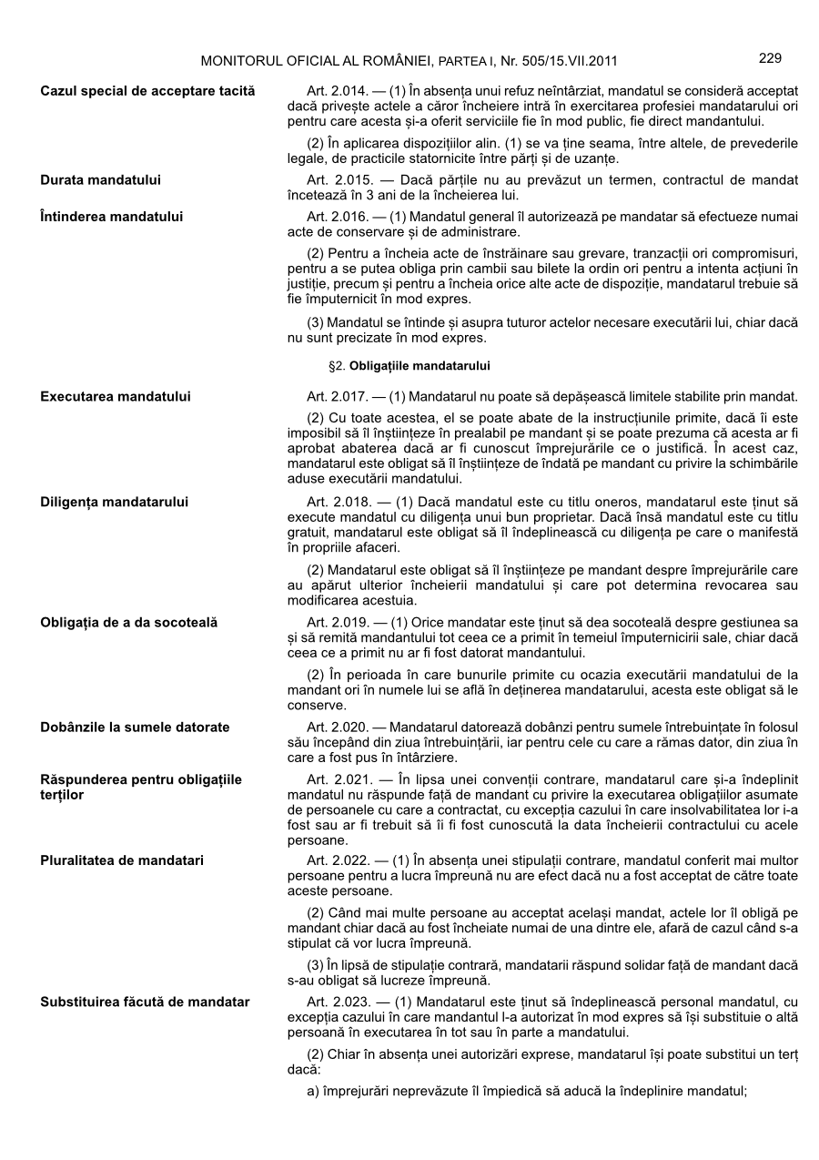 Pagina 229 din Monitorul Oficial nr. 505/2011