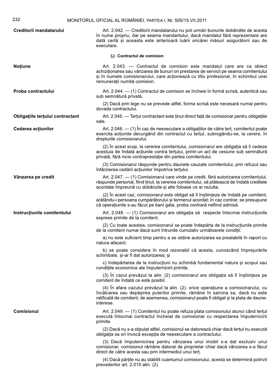 Pagina 232 din Monitorul Oficial nr. 505/2011