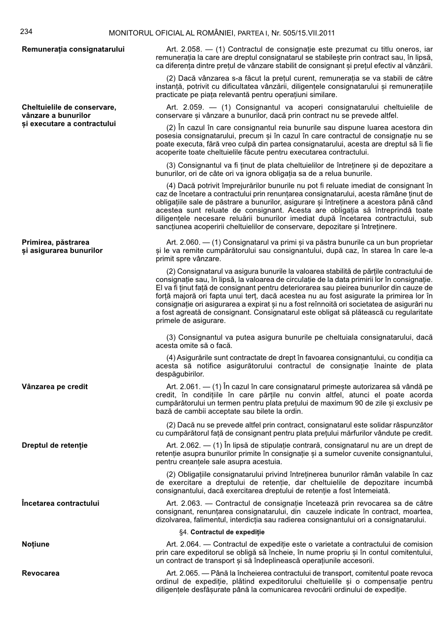 Pagina 234 din Monitorul Oficial nr. 505/2011