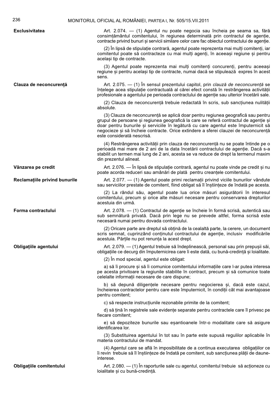 Pagina 236 din Monitorul Oficial nr. 505/2011
