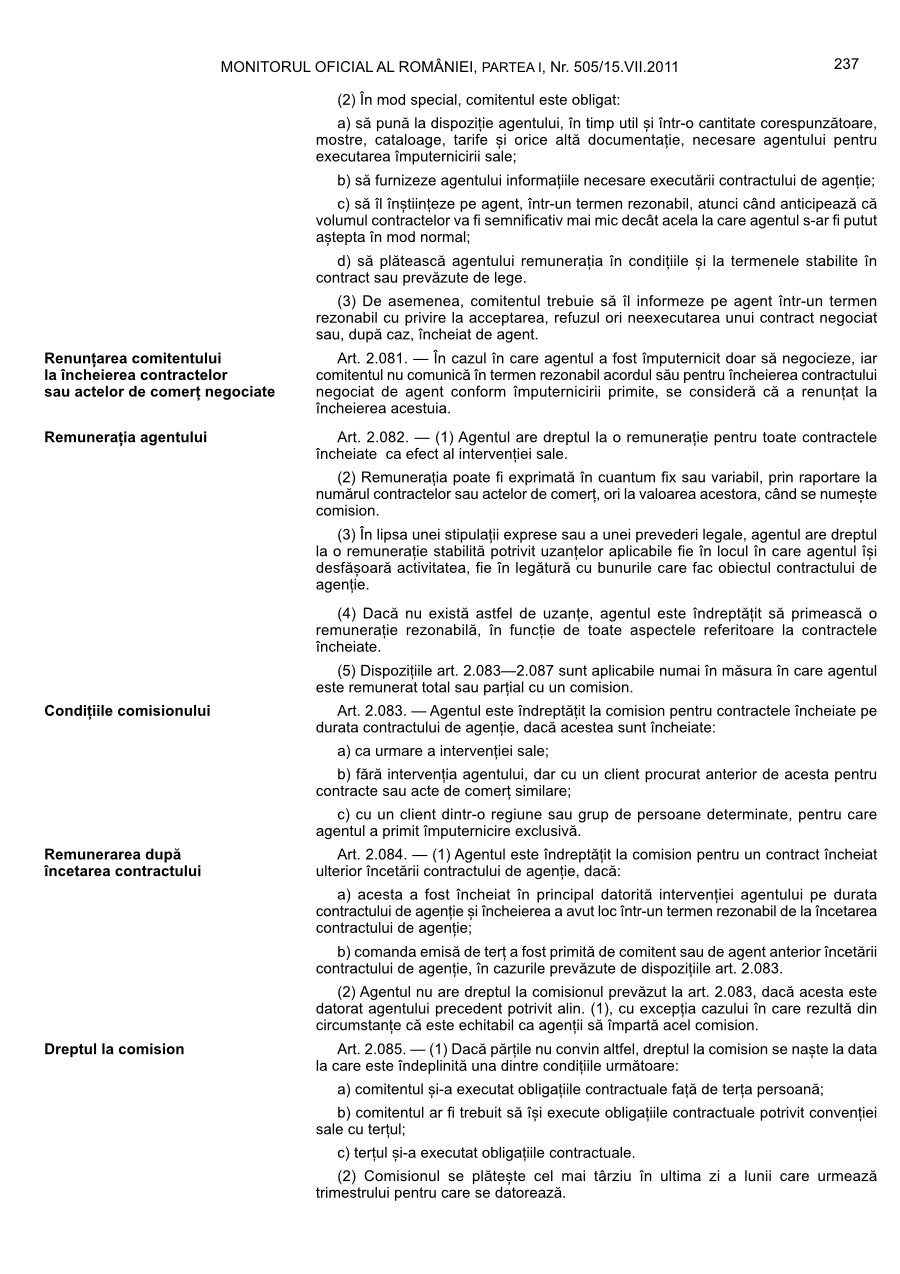 Pagina 237 din Monitorul Oficial nr. 505/2011
