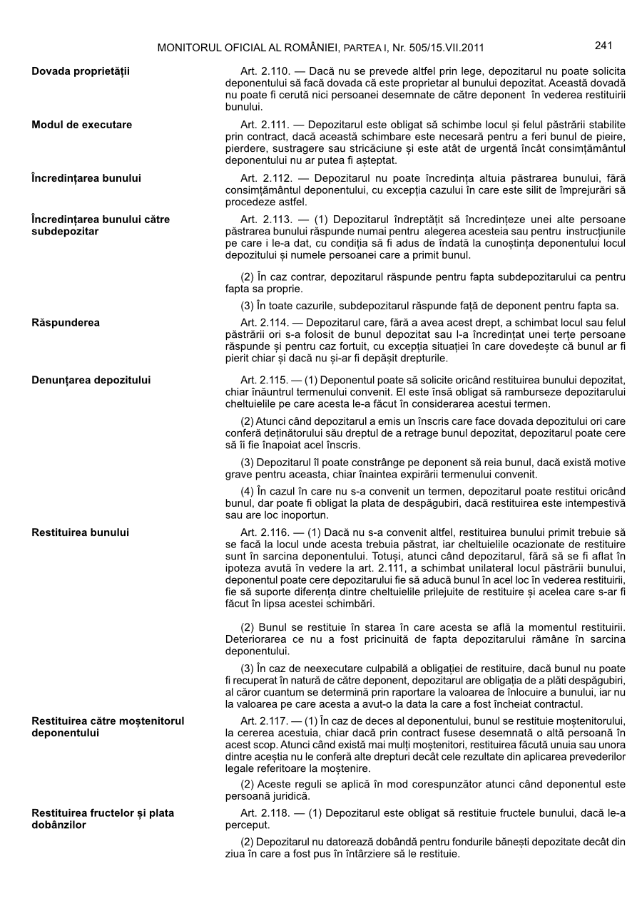 Pagina 241 din Monitorul Oficial nr. 505/2011