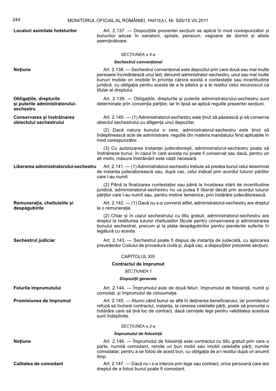 Pagina 244 din Monitorul Oficial nr. 505/2011