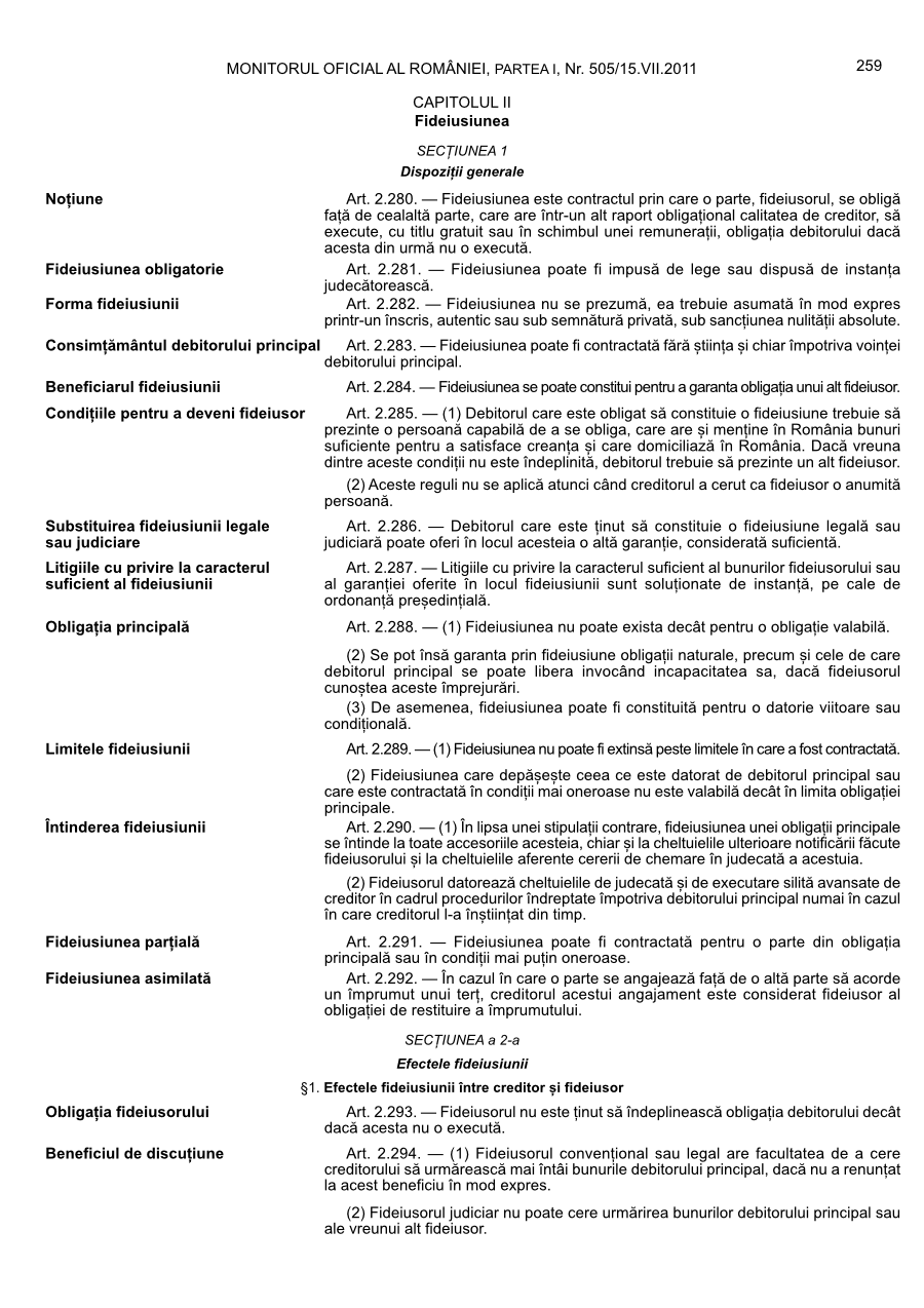 Pagina 259 din Monitorul Oficial nr. 505/2011