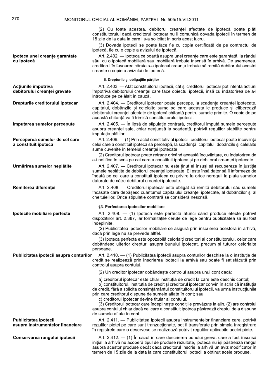Pagina 270 din Monitorul Oficial nr. 505/2011