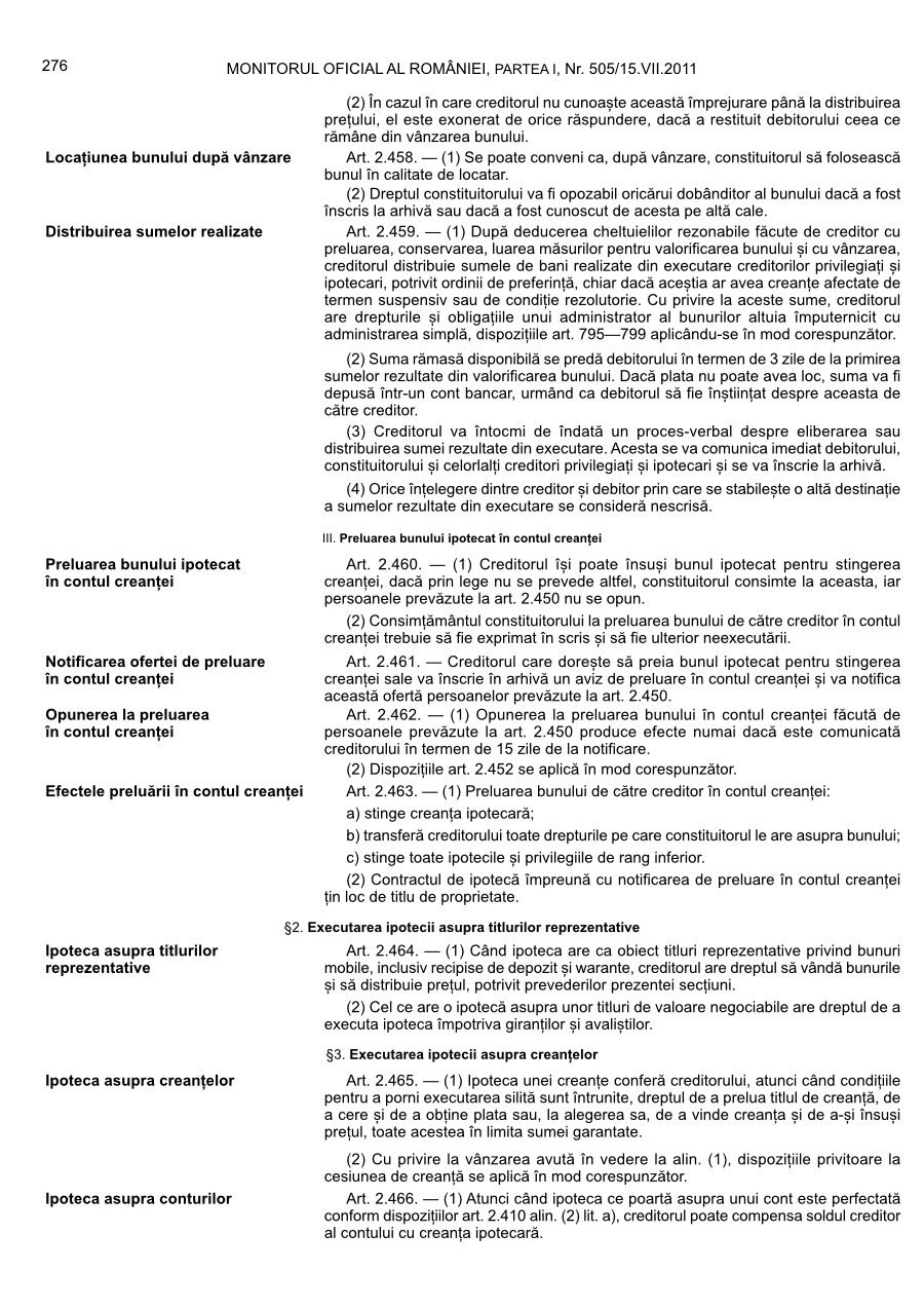 Pagina 276 din Monitorul Oficial nr. 505/2011
