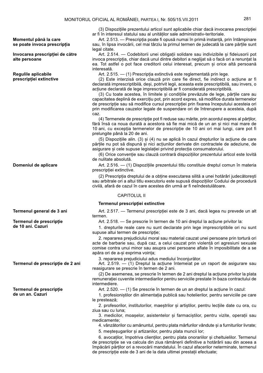 Pagina 281 din Monitorul Oficial nr. 505/2011
