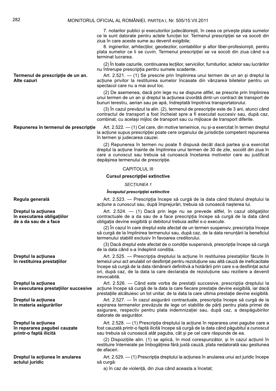 Pagina 282 din Monitorul Oficial nr. 505/2011