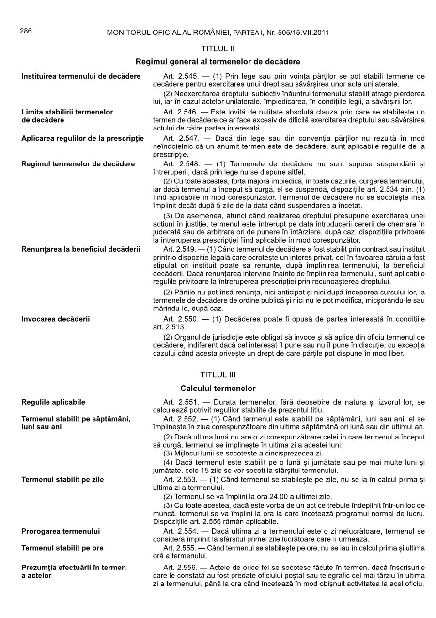 Pagina 286 din Monitorul Oficial nr. 505/2011