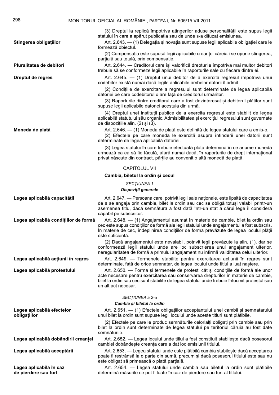 Pagina 298 din Monitorul Oficial nr. 505/2011