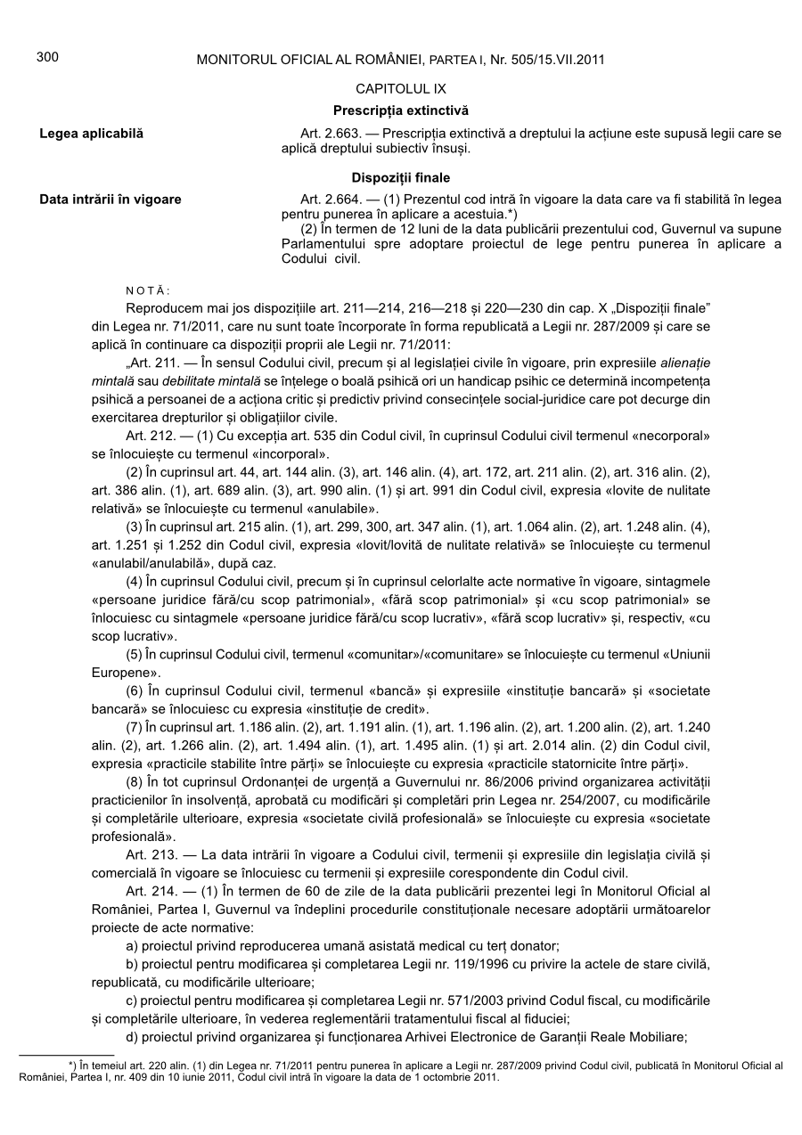 Pagina 300 din Monitorul Oficial nr. 505/2011