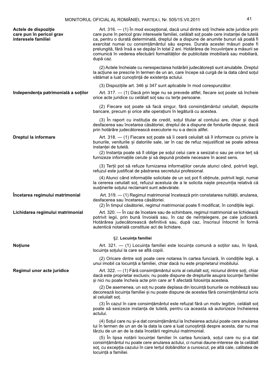 Pagina 41 din Monitorul Oficial nr. 505/2011