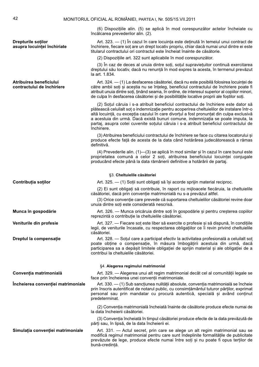 Pagina 42 din Monitorul Oficial nr. 505/2011