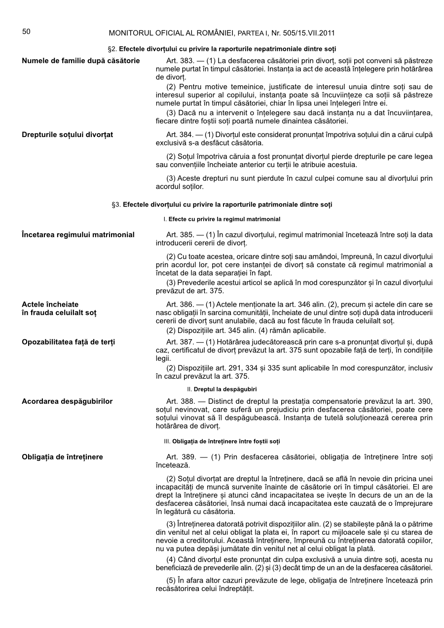 Pagina 50 din Monitorul Oficial nr. 505/2011